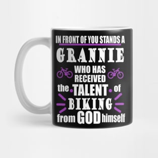 Grandma Bicycle Pension Cycling Bike Tour Gift Mug